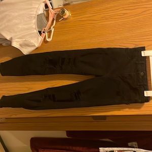 Black next level stretch American Eagle jeans.